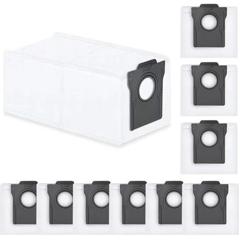 10 Ersatzstaubbeutel für Dreame L10s Pro Ultra Heat/ L10s Ultra Gen 2/ X40 Ultra/ L40 Ultra/ X30 Ultra/ X50 Ultra Complete/Mova E30 Ultra, 3,2-Liter-Filterbeutel-Zubehör (1/5)