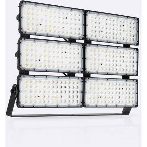 LED Fluter 1200W Stadium 160 lm/W IP66  Dimmbar 0-10V Horizontal 5000K 30º Kaltweiß (1/5)