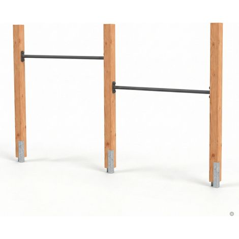 EXIT Linea Robust 110 barre fixe double en bois (1/3)