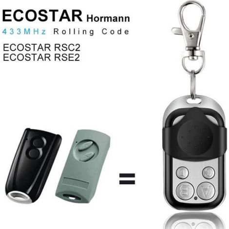 Télécommande de remplacement pour moteur Ecostar Rsc2 433 et Hormann RSE2 433mhz - SMG-002[C89]