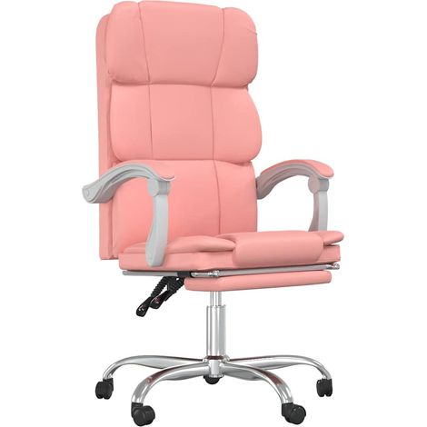 Maison Exclusive - Fauteuil inclinable de bureau Rose Similicuir (1/5)