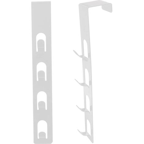 de 5 crochets métalliques réglables pour portes et cloisons