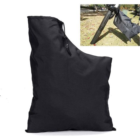 Leaf Blowing Bag Vacuum Bag for Leaf Blower Leaf Harvesting Bag Vacuum Leaf Harvesting Bag Replacement Blower Exhaust Bag (Black B) (1/5)