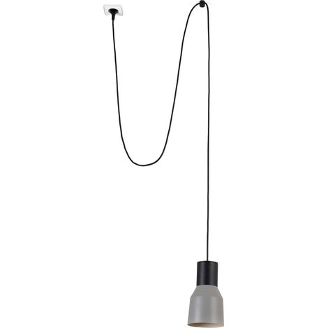 KOMBO Lámpara colgante gris Ø120 con clavija 68604-62
