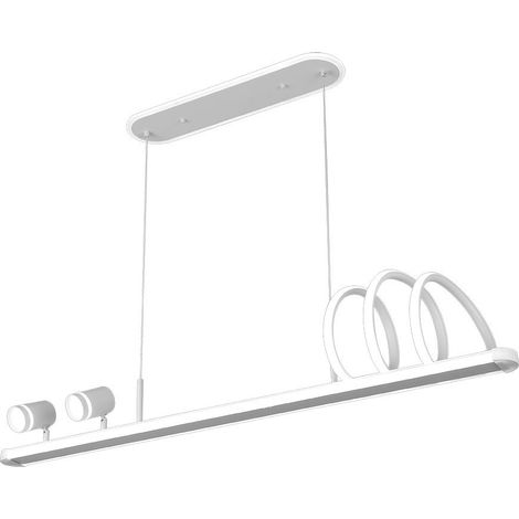 Colgante World Blanco 167w 3000-4000-6000k 14976lm  C/luz Ambiente Remoto Y Reg.intensidad Regx115x15cm