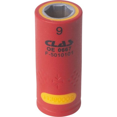 Douille isolée 1/4" 9mm - OE 0667 - CLAS Equipements