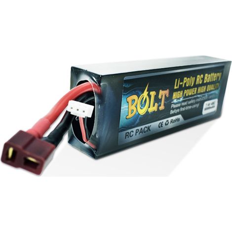 Bolt 5000mAh 7,4V 45C Modellflugzeugakku, Lithium-Akku für ferngesteuerte Autos/Flugzeuge, große Kapazität (1/2)