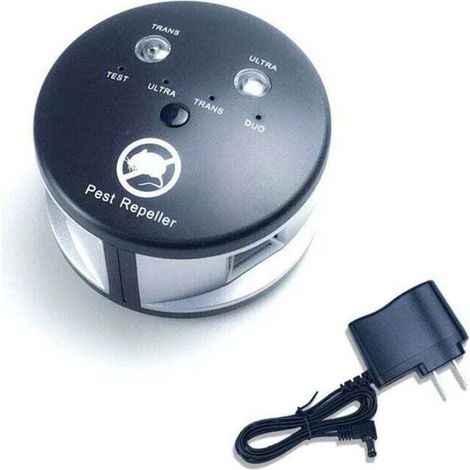 Répulsif ultrason 360° anti rats, souris, rongeurs, cafards et insectes. Fréquences variables puissantes, une portée de 550 m2. Solution Écologique Efficace anti-nuisibles sans produits (1/4)