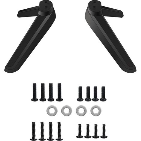 Pieds Piédestal Base Télévision, Pieds de Socle TV, Pied de Support pour Smart TV, Remplacement de Base de Meuble TV, Support TV Universel Compatible, pour la Plupart des Téléviseurs de 27 à 55 Pouces (1/5)