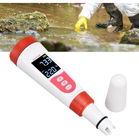 Medidor de pH STROKE Funcionamiento Monitor de calidad del agua Modo LCD Metal Material duradero Medidor de calidad del agua Medición precisa (1/5)