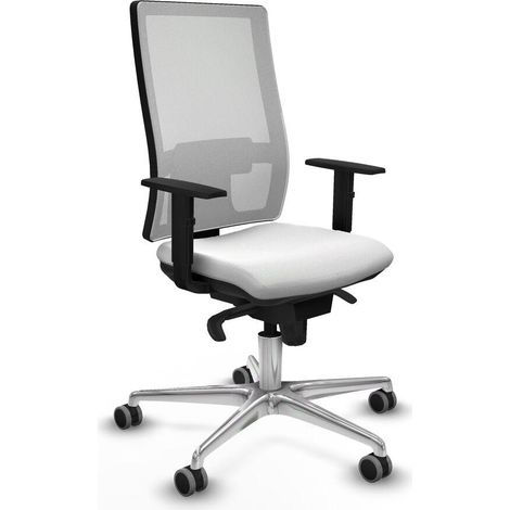 Piqueras et Crespo 1D086G0 Silla de oficina ergonómica blanca (1/3)