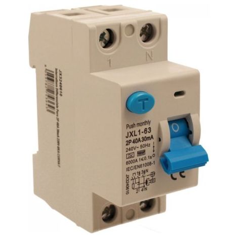 ETTROIT Interruttore Differenziale Puro 2P 40A 30mA 220V-6KA Curva F - JX3240610