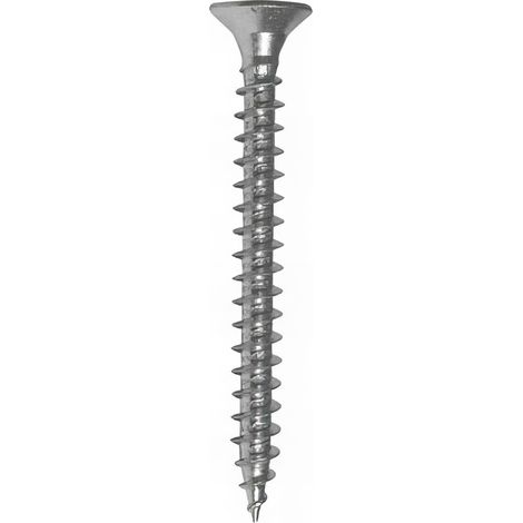 Vis bois tête fraisée Pozidriv 4 x 15 mm Zinguée blanc - Boite de 500 pcs - Fixtout VAFC0401502B