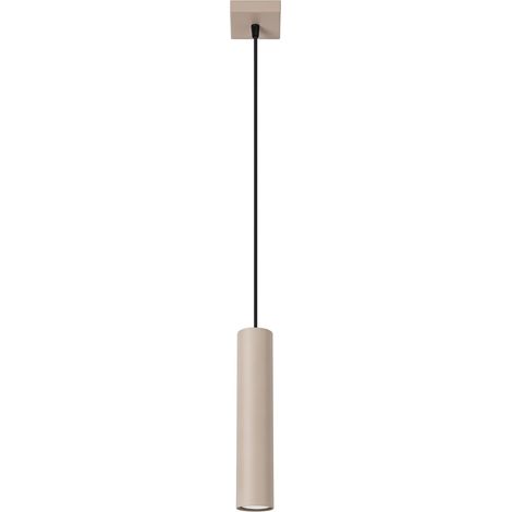 Suspensions Lagos acier taupe 1xGU10 8cm Sollux (1/5)
