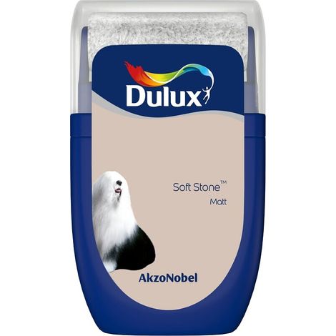 Dulux Retail Matt Emulsion Tester Paint Pot - 30ml - Soft Stone