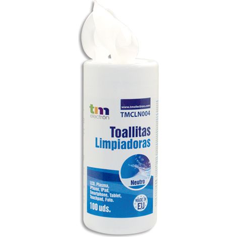 Paquete de Toallitas Limpiadoras TM Electron 100 uds