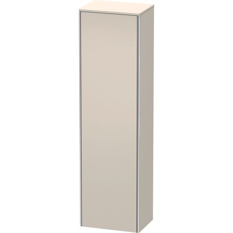 Duravit XSquare armario alto, 1 puerta, tope derecho, 4 estantes
