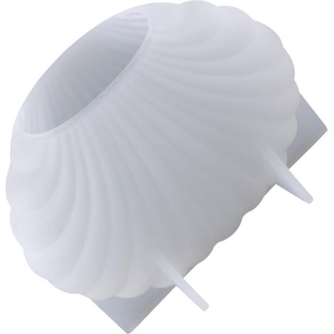 Moule en Silicone Blanc Multi-usage de Coquillage Flexible pour Bougies et Savons pour Artisanat Fait Main et Fabrication de Bombes de Bain (1/5)