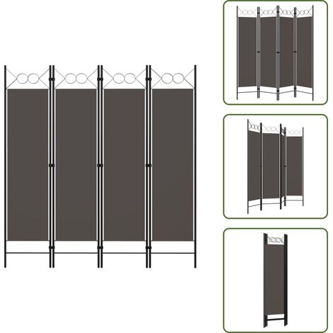 4-tlg. Raumteiler Anthrazit 160 x 180 cm - Raumteiler - Dekorationsartikel - Wohnaccessoires - Trennwandsystem - Privacy Screen (1/5)