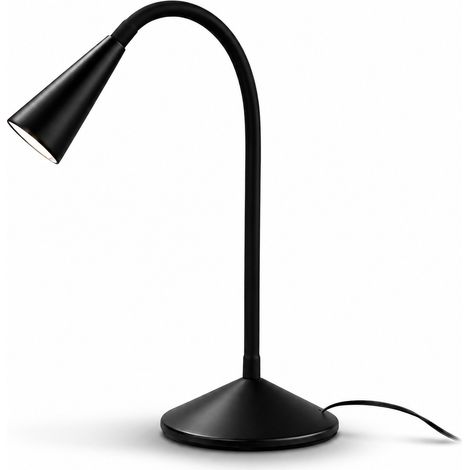 Orion91official® - black led table lamp   47cm  310 lumens  warm white light 3000k  desktop  study  ip20 - spaziorion91 (1/5)
