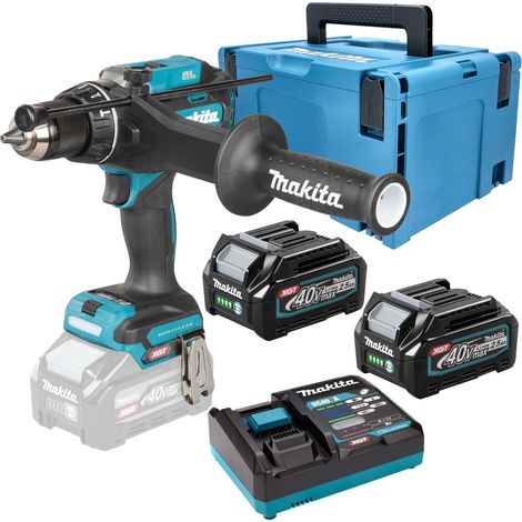 Makita HP003 40V Max XGT Brushless Combi Hammer Drill 180Nm 3 Speed +2 Batteries