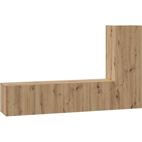 Maison Exclusive - Ensemble meuble TV 3 pcs Chêne artisanal Bois d'ingénierie