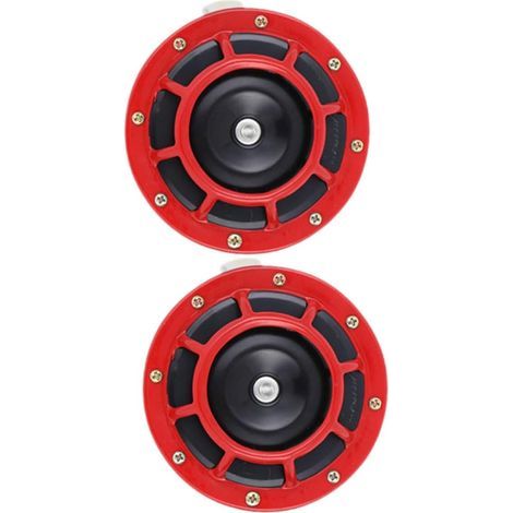 Lot de 2 klaxons de rechange pour camion et klaxon à air comprimé, puissants et étanches pour voiture et (1/5)