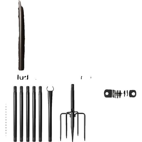Poteaux de lumière, hauteur réglable, construction en métal durable, 10PCS (1/2)
