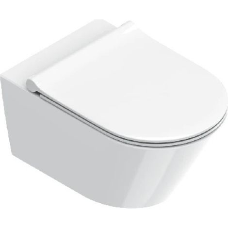 Wc Zero Sospeso 55x35 cm Silentech 3.0 Up-Fix Bianco Lucido