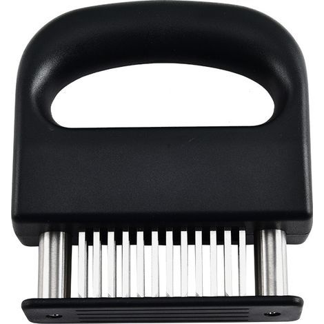 Professional stainless steel meat tenderizer with 48 removable blades — for cutlets, beef, chicken and pork (1/4)