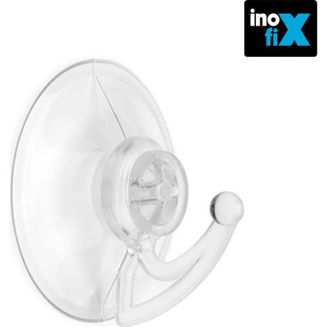 Saugnapfaufhänger Ø42mm transparent 1207-1-000 Blister 4 Einheiten INOFIX