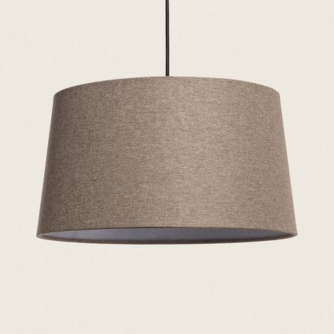 Lámpara Colgante Lino Genoveva Gris ø40 cm (1/4)