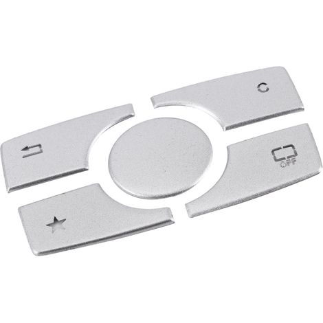 Bouton Multimédia Garniture en Alliage d'Aluminium Autocollant Compatible Mercedes Classe ML GL 2015-2019 (1/5)