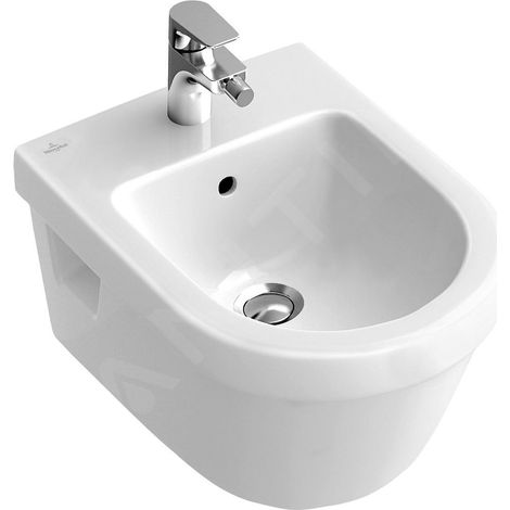 Bidet VB Architectura 540x370x265mm oval, mural, blanc Alpin, CeramicPlus (1/2)