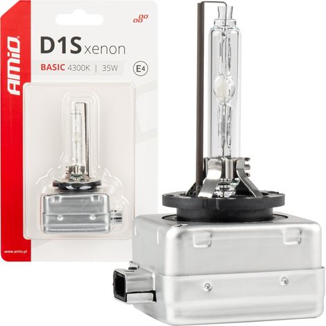 Bombilla de xenón con filamento de xenón D1S 35W 4300K BÁSICO blíster AMIO-03863 (1/4)