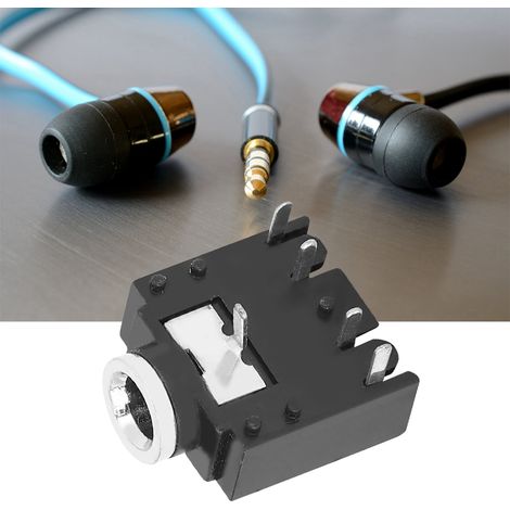 Lot de 50 Connecteurs Audio Jack 3,5mm PJ-307, Prise Stéréo 5 Broches à Monter, Embase Casque Femelle (1/5)