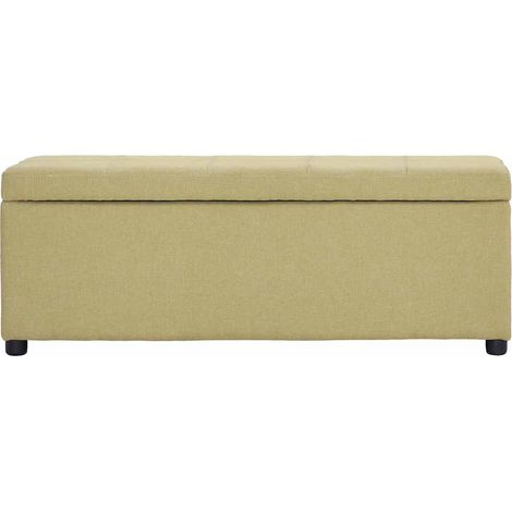 Maison Exclusive - Bank mit Staufach 116 cm Grün Polyester (1/5)