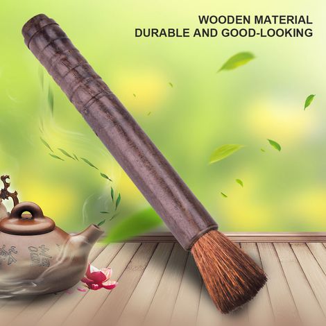 Pinceau de nettoyage pour violon en bois massif, outil d'entretien avec colophane, brosse à instrument à cordes (ébène) (1/5)