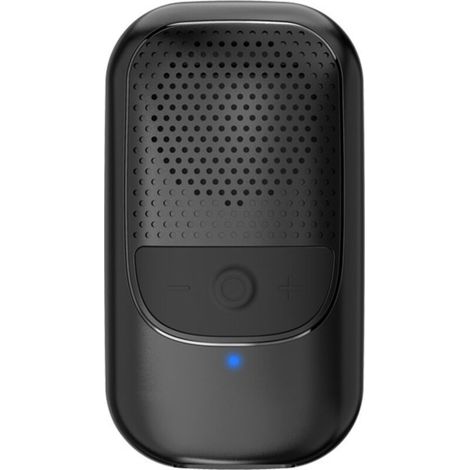 Enceinte Bluetooth portable, clip-on, micros intégrés pour la musique et les appels mains libres, jusqu'à 10 heures d'autonomie, pour le travail et la course à pied - Noir