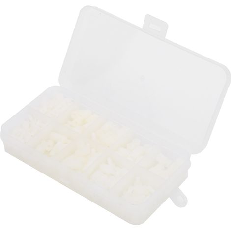 Vis de nylon M3 blanc 300 pièces, kit vis et écrous mâle-femelle, matériau isolant, douilles et consommables de fixation (1/5)