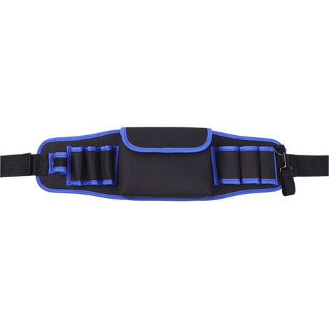 Sac à outils multifonction portable, petit sac en toile Oxford pour réparations, organiseur d’outils électrique avec ceinture, bleu, L107 56x8cm (1/5)