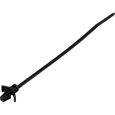 TRU COMPONENTS TC-13069328 TC-WM-110-2.5-UVB-B Kabelbinder 110 mm 2.5 mm Schwarz mit Flügelverschlus