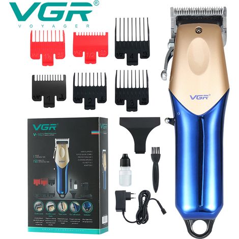 Tondeuse à cheveux électrique, tondeuse électrique, tondeuse à tête plate, lavable. (1/4)