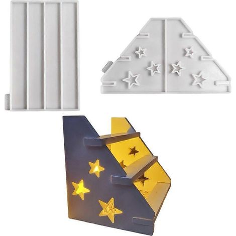 Moules en plâtre et silicone, moules en béton et ciment pour résine époxy (1/4)