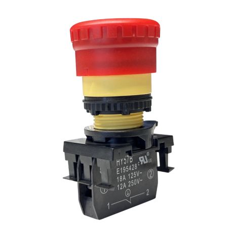 KEDU HY57B Einbau-Not-Aus-Schalter 250V 18A Pilztaster Schalter (1/4)