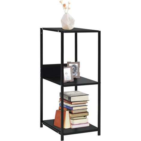 vidaXL Scaffale Libri Piccolo Dritto Nero 33,5x39,6x79,7cm