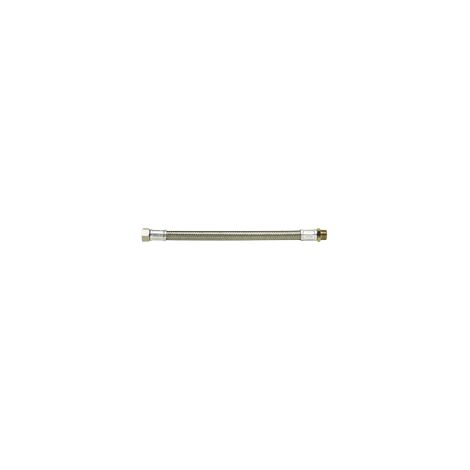 Flexible Tressé Inox STANDARD - Sanitaire/Chauffage/Clim - Tuyau Ø15-50mm - Femelle/Femelle égale 15x21 - 500mm - Ø15mm (1/2)