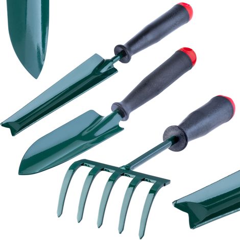 KADAX Gartenwerkzeugset, Mini-Gartengeräte, 3-teiliges Set Ver. A