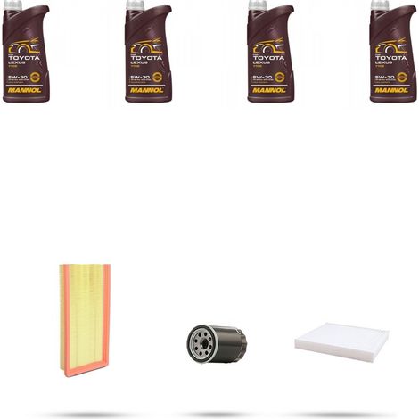 Kit tagliando 3 FILTRI e 4L OLIO compatibile con Fiat Stilo 1.6 16v 76kw dal 2001 al 2008 (1/4)