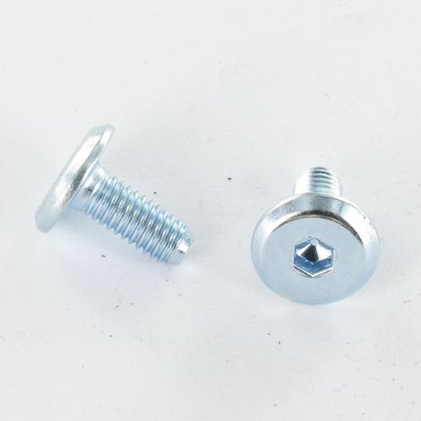Vis métaux tête plate Clé de 4 HC4 M6X50 Acier zingué-800 pièces (1/5)